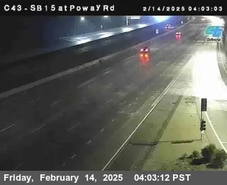 Live view of (C 043) I-15 : Just South Of Poway Road (C 043) I-15 : Just South Of Poway Road, California live camera view on VolveVision