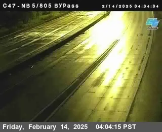 Live view of (C 047) NB 5/805 Bypass (C 047) NB 5/805 Bypass, California live camera view on VolveVision