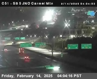 Vista en vivo de Cámara en Vivo de Tráfico I-5 en Carmel Mountain Road, California en VolveVision
