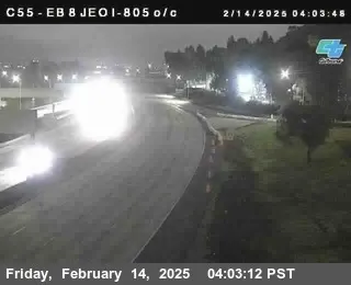 Live view of (C 055) I-8 : Just East Of I-805 (C 055) I-8 : Just East Of I-805, California live camera view on VolveVision