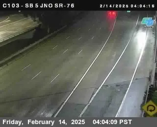 Live view of (C 103) I-5 : Just North Of SR-76 (C 103) I-5 : Just North Of SR-76, California live camera view on VolveVision
