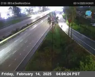 Live view of (C 130) I-5 : SeaWorld Drive 1 (C 130) I-5 : SeaWorld Drive 1, California live camera view on VolveVision
