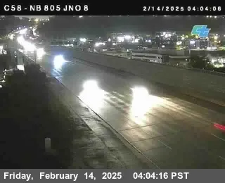 Live view of (C058) I-805 : Just North Of I-8 (C058) I-805 : Just North Of I-8, California live camera view on VolveVision