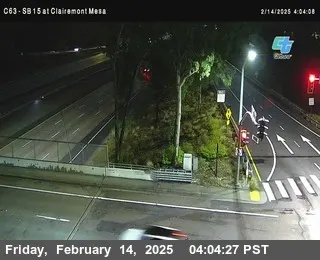 Live view of (C063) SB 15: Clairemont Mesa Boulevard (C063) SB 15: Clairemont Mesa Boulevard, California live camera view on VolveVision