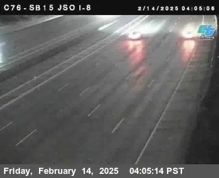 Vista en directo de C076 I-15: Justo al sur de I-8 Vista en vivo de C076 I-15: Justo al sur de I-8, California en VolveVision