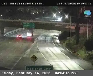 Live view of (C093) SB 805 : Division Street (on ramp) (C093) SB 805 : Division Street (on ramp), California live camera view on VolveVision