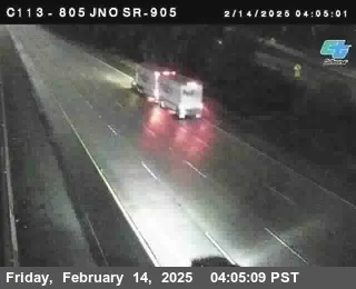 Live view of (C113) I-805 : Just North Of SR-905 (C113) I-805 : Just North Of SR-905, California live camera view on VolveVision