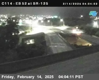 Live view of (C114) SR-52 : SR-125 (C114) SR-52 : SR-125, California live camera view on VolveVision