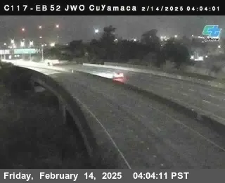 Live view of (C117) SR-52 : Just West Of Cuyamaca Street (C117) SR-52 : Just West Of Cuyamaca Street, California live camera view on VolveVision
