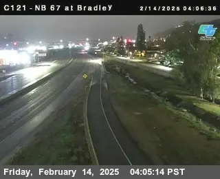 Live view of (C121) SR-67 : Bradley Avenue (C121) SR-67 : Bradley Avenue, California live camera view on VolveVision