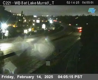 Vista en directo de Cámara en Vivo de Tráfico I-8 en Lake Murray Vista en vivo de Cámara en Vivo de Tráfico I-8 en Lake Murray, California en VolveVision