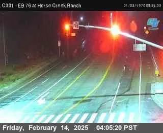 Vista en directo de C301 EB 76 en Horse Creek Ranch Rd Vista en vivo de C301 EB 76 en Horse Creek Ranch Rd, California en VolveVision