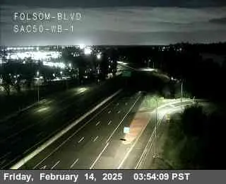 Vista en directo de Hwy 50 en Folsom_Boulevard_SAC50_WB_1 Vista en vivo de Hwy 50 en Folsom_Boulevard_SAC50_WB_1, California en VolveVision