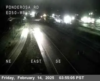 Live view of Hwy 50 at Ponderosa 2 Hwy 50 at Ponderosa 2, California live camera view on VolveVision