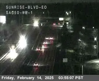 Vista en vivo de Hwy 50 en Sunrise Blvd EO WB 1, California en VolveVision