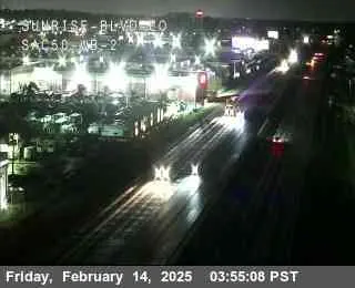 Vista en vivo de Cámara en la Autovía 50 en Sunrise Blvd EO WB 2, California en VolveVision