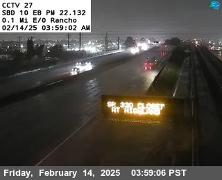 Vista en vivo de I-10 : (27) Este de Rancho, California en VolveVision