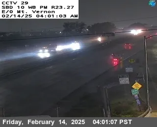 Live view of I-10 : (29) East Side Mt Vernon I-10 : (29) East Side Mt Vernon, California live camera view on VolveVision