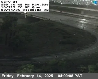 Live view of I-10 : (31) I-10/I-215 IC NE Quad I-10 : (31) I-10/I-215 IC NE Quad, California live camera view on VolveVision