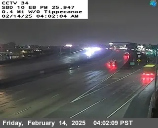 Live view of I-10 : (34) West of Tippecanoe I-10 : (34) West of Tippecanoe, California live camera view on VolveVision
