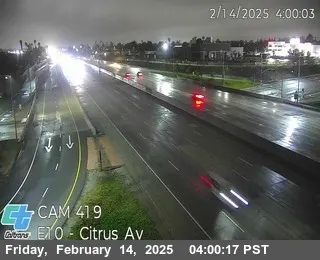 Live view of I-10 : (419) Citrus St I-10 : (419) Citrus St, California live camera view on VolveVision