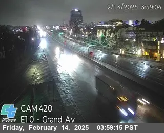 Live view of Live Cam I-10: (420) Grand Ave Live Cam I-10: (420) Grand Ave, California live camera view on VolveVision