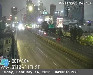Vista en directo de I-110 : (184) 11th St Vista en vivo de I-110 : (184) 11th St, California en VolveVision