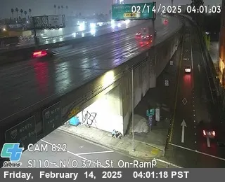 Live view of I-110 : (822) S/O EXPOSITION BLVD I-110 : (822) S/O EXPOSITION BLVD, California live camera view on VolveVision
