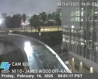 Live view of I-110 : (828) James M Wood Blvd Off-Ramp I-110 : (828) James M Wood Blvd Off-Ramp, California live camera view on VolveVision