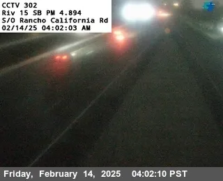 I-15 : (302) S/O Rancho California Road live camera view on VolveVision
