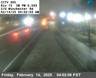 I-15 : (305) S/O Winchester Rd, California live camera view on VolveVision