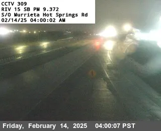 I-15 : (309) S/O Murrieta Hot Springs Rd, California live camera view on VolveVision