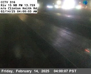 Vista en vivo de I-15 : (316) Norte Clinton Keith, California en VolveVision