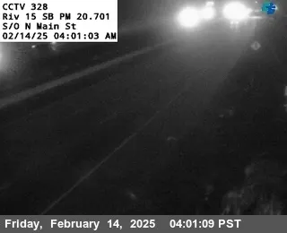 I-15 : (328) South of North Main Street, California live camera view on VolveVision