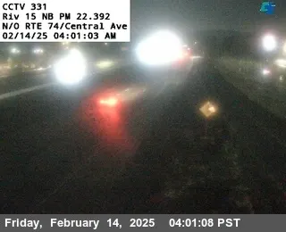 I-15 : (331) North of SR-74 / Central Avenue, California live camera view on VolveVision