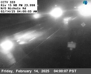 Vista en vivo de I-15 : (333) Norte de Nichols Road, California en VolveVision