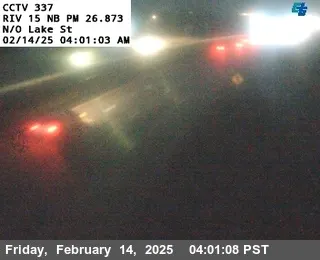 Live view of I-15 : (337) North of Lake Street I-15 : (337) North of Lake Street, California live camera view on VolveVision