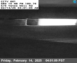 Live view of I-15 : (661) s/o Yates Well I-15 : (661) s/o Yates Well, California live camera view on VolveVision