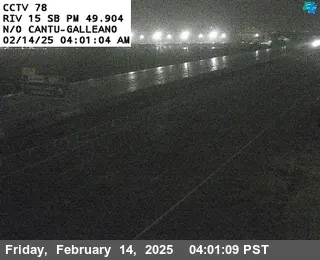 Vista en directo de I-15 : (78) N de Cantu Galleano Vista en vivo de I-15 : (78) N de Cantu Galleano, California en VolveVision