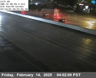 Live view of I-15 : (85) N of Fourth Street I-15 : (85) N of Fourth Street, California live camera view on VolveVision