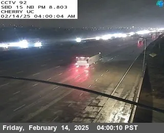 Live view of I-15 : (92) Cherry Undercross I-15 : (92) Cherry Undercross, California live camera view on VolveVision