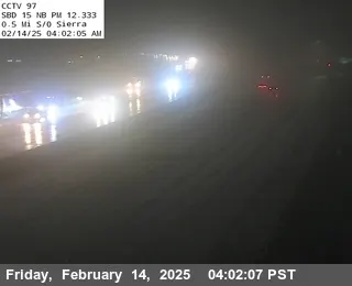 I-15 : (97) 0.1 Miles S of Sierra, California live camera view on VolveVision