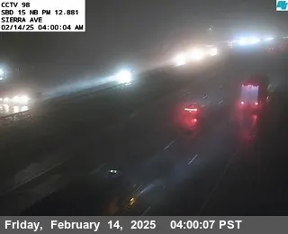 I-15 : (98) Sierra Avenue, California live camera view on VolveVision