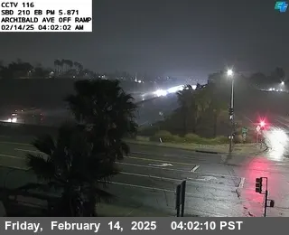 I-210 : (116) Archibald, California live camera view on VolveVision