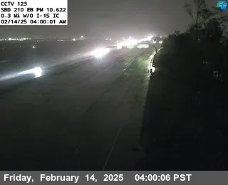 I-210 : (123) 0.3 Miles West of I-15, California live camera view on VolveVision