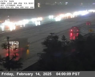 I-210 : (169) Citrus, California live camera view on VolveVision