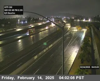 I-215 : (208) N of Baseline, California live camera view on VolveVision