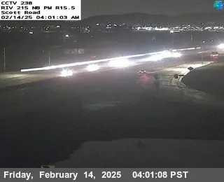 I-215 : (238) Scott Road Offramp, California live camera view on VolveVision