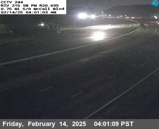 I-215 : (244) 0.75 Miles South of McCall Boulevard, California live camera view on VolveVision