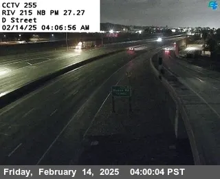I-215 : (255) D Street, California live camera view on VolveVision
